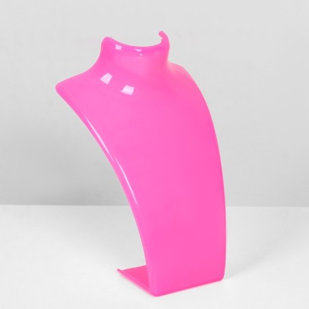 Bust for jewelry, 12 × 10 × 20 cm, pink color-2