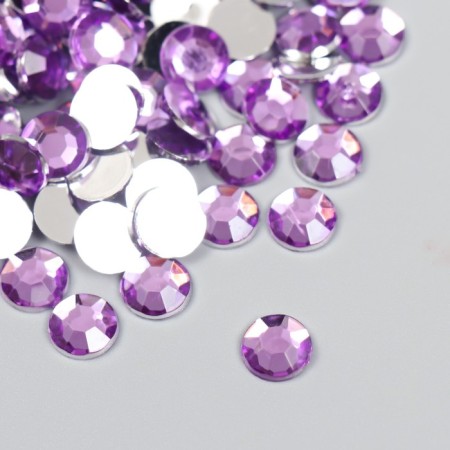 Decor for creativity Plastic "Rhinths. Lilac" set 300 pcs d = 0.8 cm