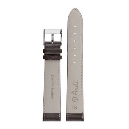 Watch strap, male, 20mm, harness 90mm, larynx 125 mm, genuine leather, elongated-2