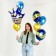Set of balls "Crown. Wealth »man, latex, foil, set of 7 pcs.