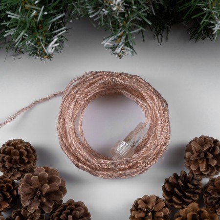 Garland “thread” 10 m dew, IP44, copper thread, 100 LED, purple glow, flicker, 220 V-1