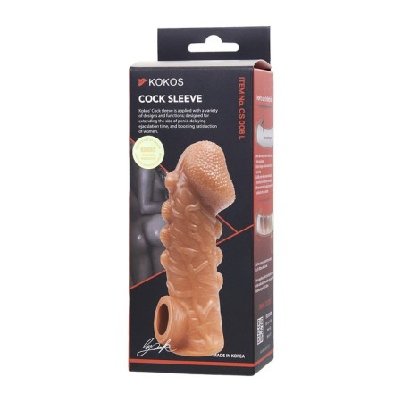 Kokos nozzle is realistic with additional stimulation, TPE, bodily, 15.6 cm, l-7
