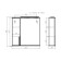 Mirror cabinet for bathroom dominoes Optima 65, with backlight, left glossy