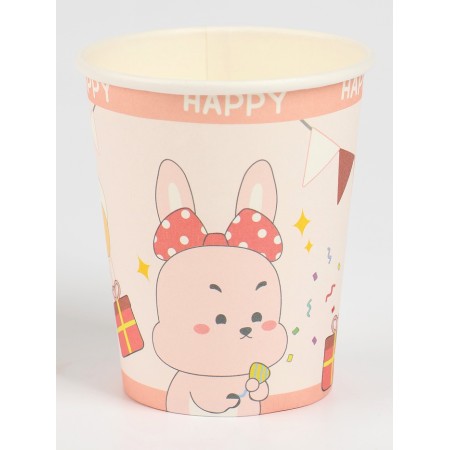 A set of paper dishes "Happy Bunny", set of 12 pcs.-5