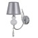 Bra Gerhort G111100/1wcr+WT GR, 1x40W, E14, 25x15x26 cm, white color