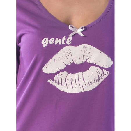 Night shirt Gentl, size 44, purple color-4