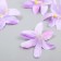 Budon on the leg for decoration "Lily Garden" purple 6.5x6.5 cm