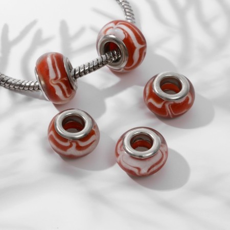 Bead "Wave", the color of red-1