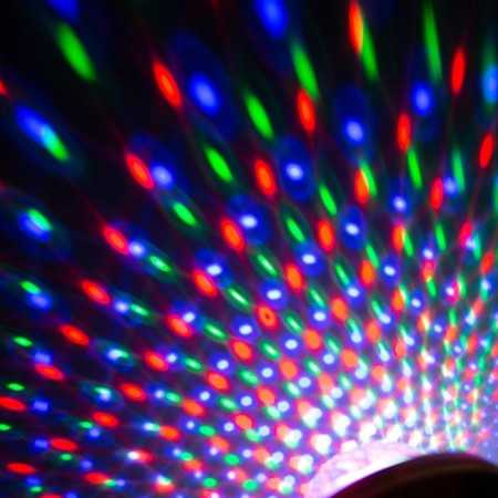 Light device "Discus-SAR" 11 cm, speaker, remote control, glow RGB, 5 V-4