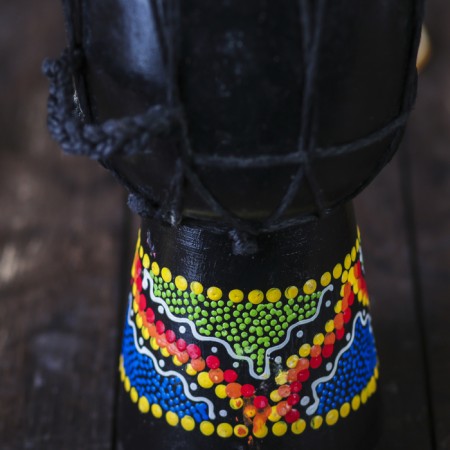 Souvenir musical instrument "Drum Dzhembe" 20 cm mix-7