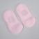 Socks for pedicure, silicone, with perforation, with a strap, size S, pink color