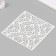 Plastic "pattern" 15x15 cm stencil