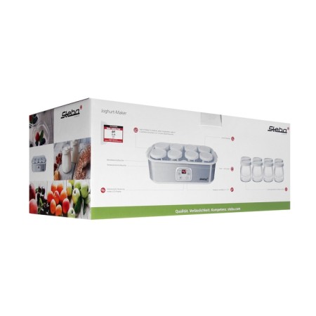 Yogurtnitsa Steba JM 3, 30 W, 180 ml, 8 containers, timer, glass, silver-4