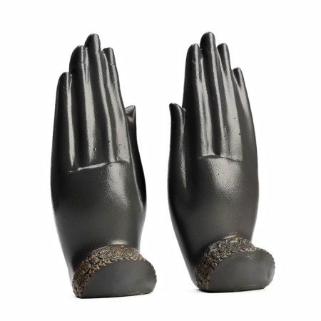 Set of figures "Buddha in the hands" Black-gold, 21cm-2