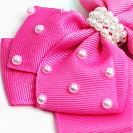 Outlet. Hair bow on a hairpin, 11 cm, kitty Marie-4