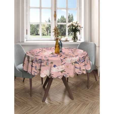 The tablecloth “Flower picture”, round, Saten, d = 150 cm-1