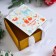 New Year. Wooden box, 16 × 13 × 9 cm "New Year's miracles", gift packaging, ribbons
