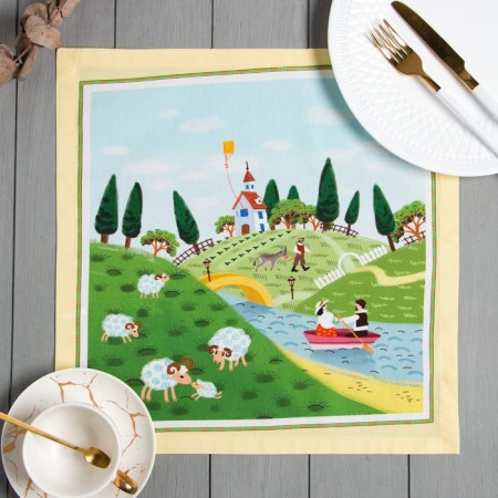Ethel Tuscan Ethel Napkin 40x40 cm, type 2 (variety 2), 100% cotton, sarzha 190 g/m2