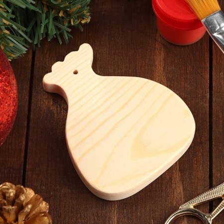 Harvesting for creativity Suspension "Gift bag", 8.5x7x1.2, pine-1