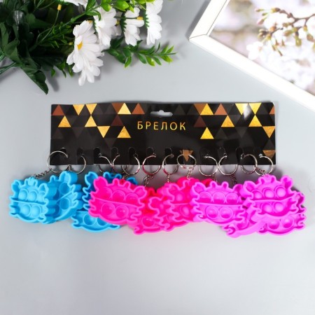 Trick Rubber Antistress (endless pimpa) "Krabik" MIX 5x6x1.3 cm-3