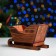 New Year. Wooden Kashpo 20 × 12 × 13 cm "Sanka", branded giving beautifully