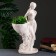 Figure with a pot "Girl with a basket" aged, 1l / 30x64x32cm