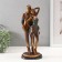 Souvenir Polystone "Fashionable couple" bronze with green 34x10x14 cm