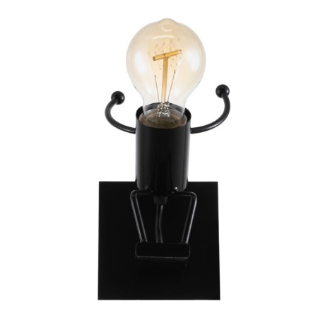 Sconces "man" E27 40W black 11x17x19 cm-4