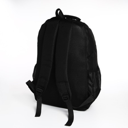 Youth backpack with a zipper, 4 pockets, black color-3