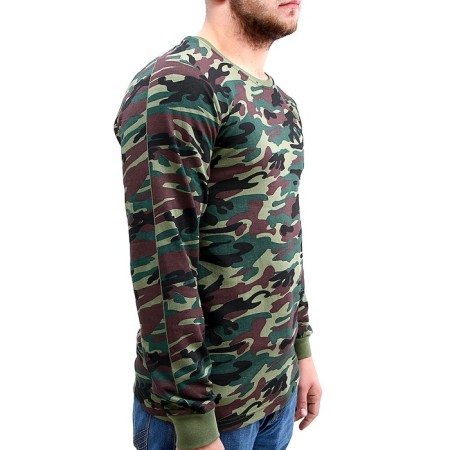 Long sleeve T -shirt, cloud camouflage, cotton with the basis, p. 48, height 176 cm-1