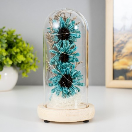 Nightnick Sales "Azure Flowers" LED from batteries 3xlr44 10x10x20 cm Risalux