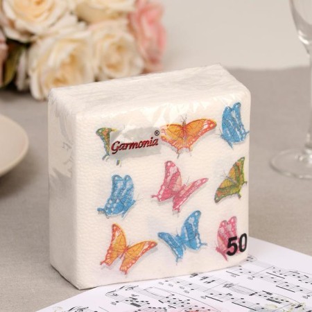 Paper napkins “Color harmony. Butterflies ", 50 pcs.-3