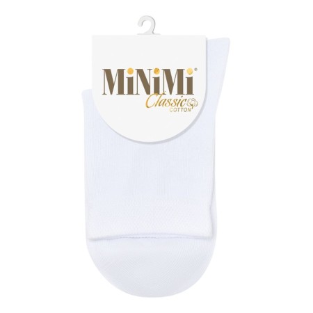 Women's socks mini cotone, size 35-38, Bianco color
