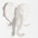 Nast-light decor "Elephant" 11 x 10.5 cm, white