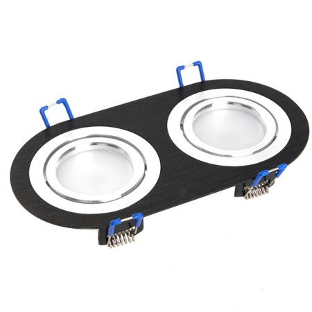 Introductive Lamp Feron DL2812, IP20, G5.3, 50 W, 175x92x25 mm, Black/Chrome color