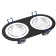 Introductive Lamp Feron DL2812, IP20, G5.3, 50 W, 175x92x25 mm, Black/Chrome color