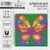 Diamond mosaic on a magnet with a complete filling for children "Butterfly", 10 x 10 cm