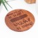 Hot stand "because tea does not ask stupid questions", wood