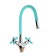 ACCOONA A4882K-1 kitchen mixer, two-wound, with flexible surge, blue