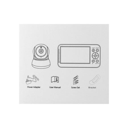 Wireless video tape with monitor, screen 5 "LCD, bilateral communication, 2100 mAh, white-20