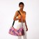 Sports bag, textura, average size, purple color
