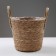 Kashpo wicker "safari" with handles, 25.5x25x23 cm, natural