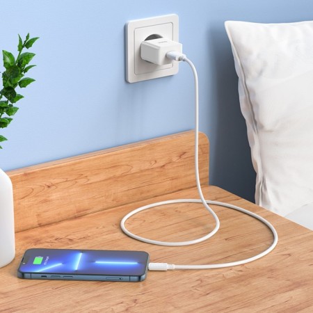 Network charger HOCO C106A, 1 USB, 2.1 a, white-7