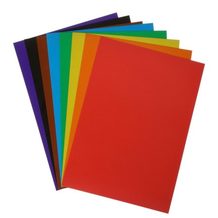 Cardboard of color A4, 8 sheets, 8 colors "ray", density 220 g/m2 shallow-2