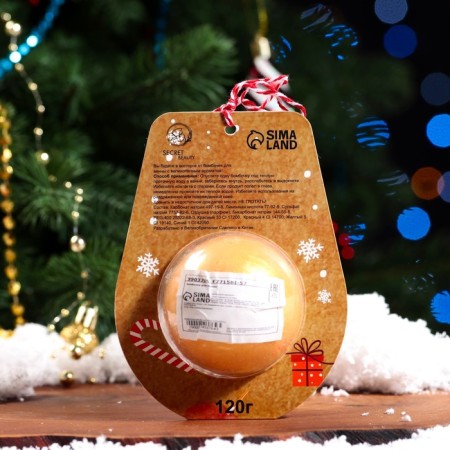 New Year's bomb for the bath "Santa Claus", gold, 120 gr.-1