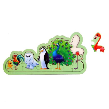 Puzzles on the substrate "Bird"-2