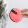 Washing sponge, d = 11 cm, with a suspension, color mix