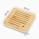 Tray for the tea ceremony, 20 x 20 x 2.5 cm, white pallet