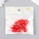 A set of beads for creativity plastic "Scarlet Hearts" 16 g 1.5x1.5 cm