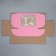 Box a gift team with a window, packaging, “pink” 27x10x21 cm